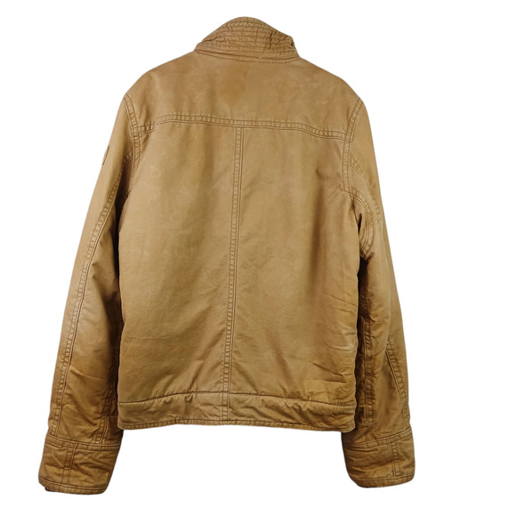 Abercrombie & Fitch SZ XL VTG Adirondack Jacket Faux Fur Lined Distressed Y2K - Picture 6 of 7